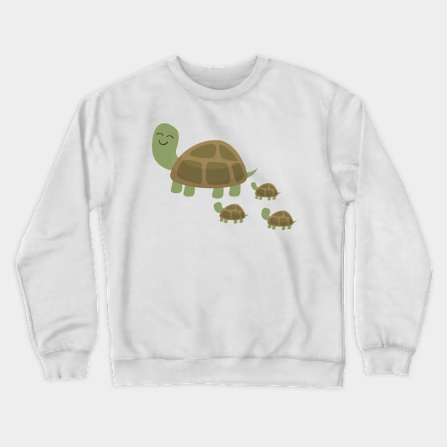 Momma Tortoise Crewneck Sweatshirt by munkidesigns